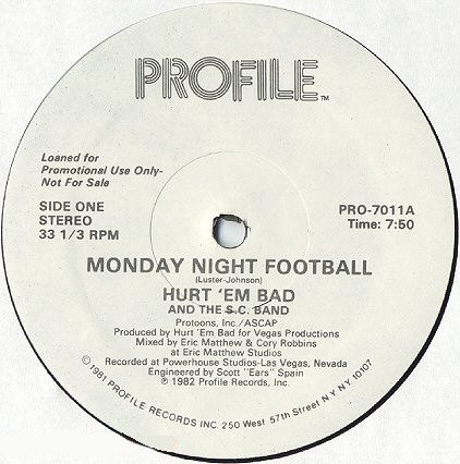画像1: Hurt 'Em Bad And The S.C. Band - Monday Night Football  12"