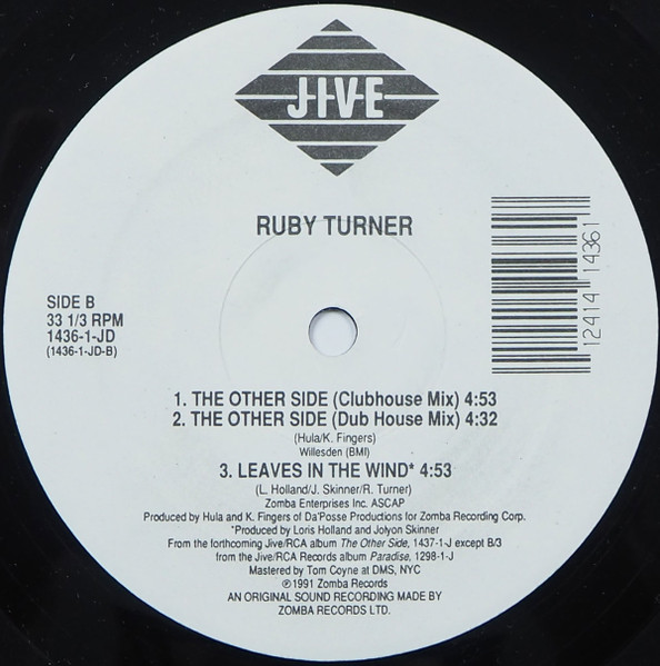 画像3: Ruby Turner - The Other Side/Leaves In The Wind  12"