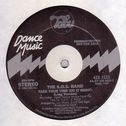 画像1: The S.O.S. Band - Take Your Time (Long 7:47/Short 4:10)  12"