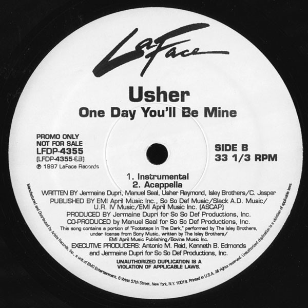画像2: Usher - One Day You'll Be Mine 12"