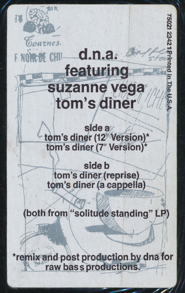 画像3: D.N.A.Featuring Suzanne Vega - Tom's Diner  12"