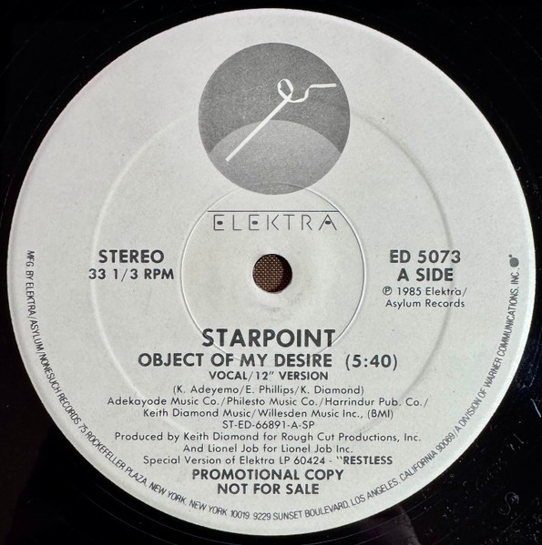 画像1: Starpoint - Object Of My Desire  12"