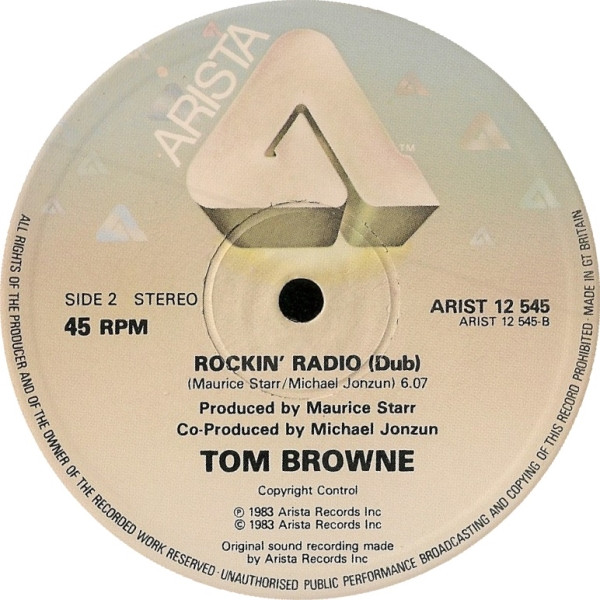 画像2: Tom Browne - Rockin' Radio/Dub (6:07)  12"