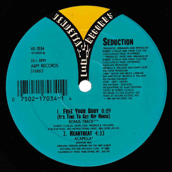 画像2: Seduction - Heartbeat/Free Your Body  12"