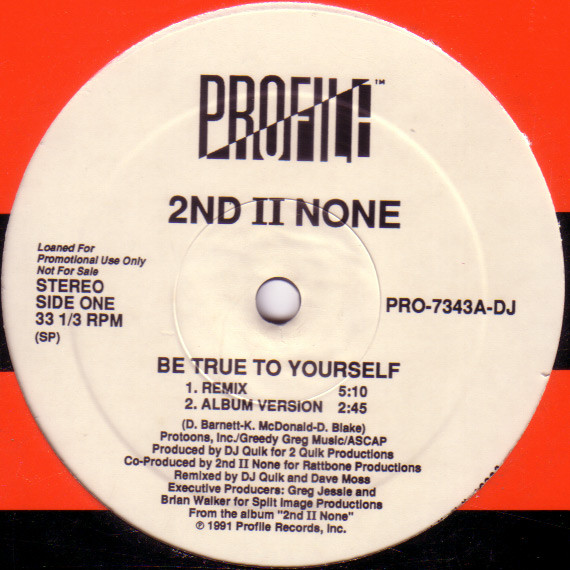 画像1: 2nd II None - Be True To Yourself 12"
