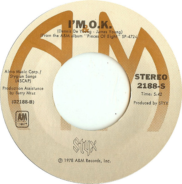 画像2: Styx - Babe/I'm O.K.  7"
