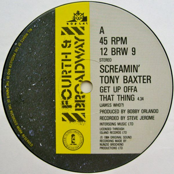 画像4: "Screamin'"Tony Baxter - Get Up Offa That Thing (Godfather II) + Get Up Offa That Thing (2Vers) (Doubled！) 12"X2