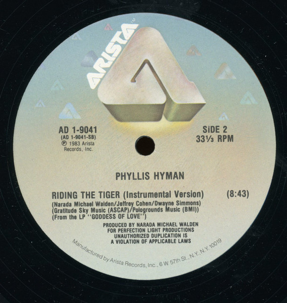 画像2: Phyllis Hyman - Riding The Tiger  12"