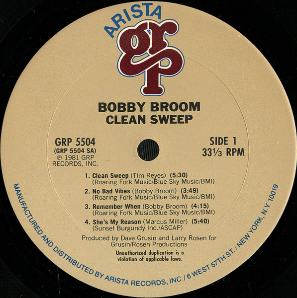 画像2: Bobby Broom - Clean Sweep  LP