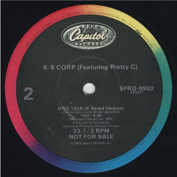 画像2: K-9 Corp (Featuring Pretty C) - Dog Talk (Censored Version/X-Rated Version) 12"