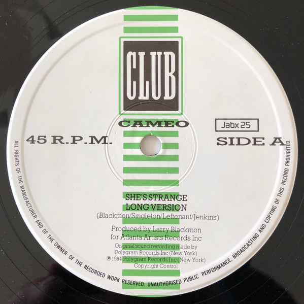 画像2: Cameo - She's Strange/Cameo Megamix  12"