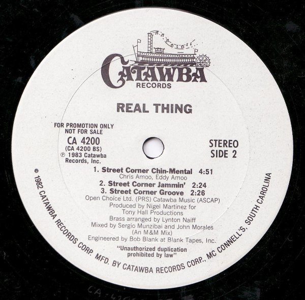 画像2: Real Thing - Street Corner Boogie (4Vers Promo)   12"