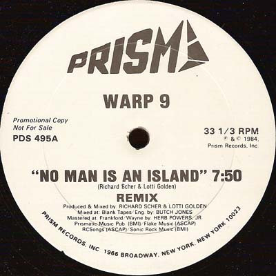 画像1: Warp 9 - No Man Is An Island (Remix！)  12"