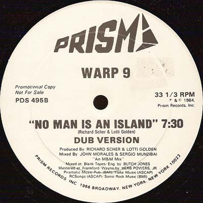 画像2: Warp 9 - No Man Is An Island (Remix！)  12"
